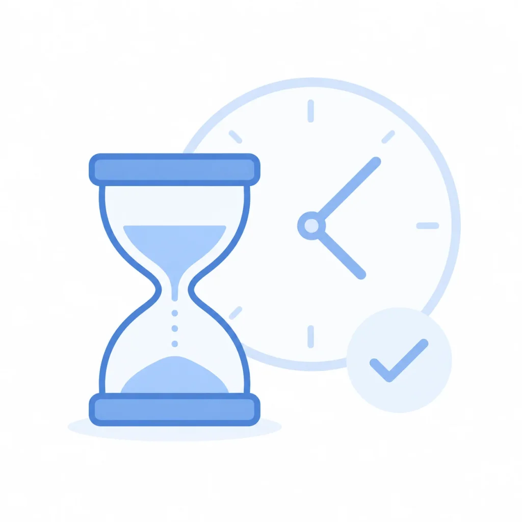 Illustration representing the waiting period after submitting a stolen package claim