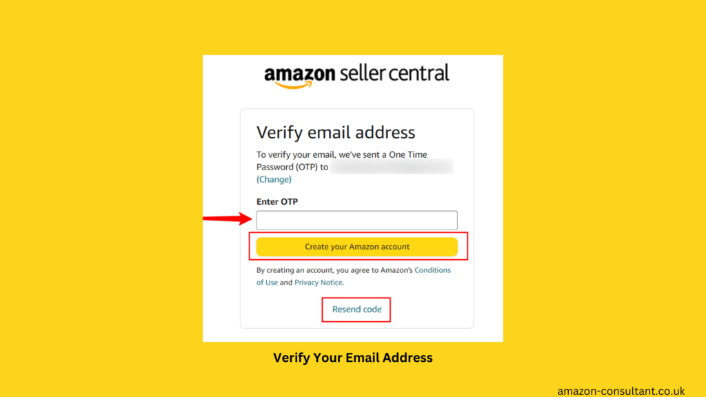 Next step is to Verify Your Email Address