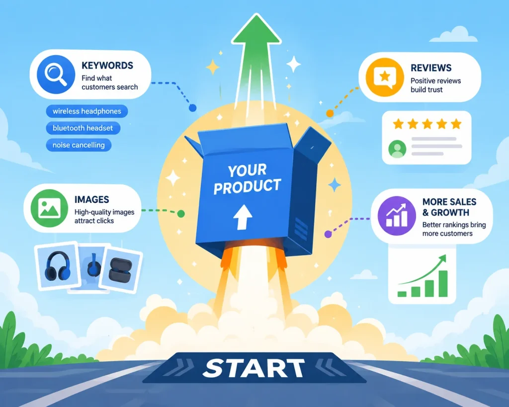 Illustration of an Amazon product launch during the introduction phase