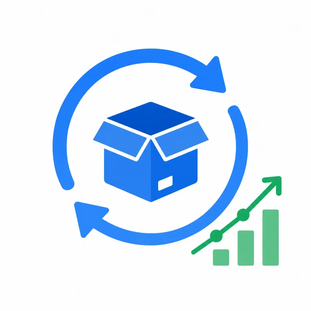 Illustration representing repeat purchase behavior and customer loyalty