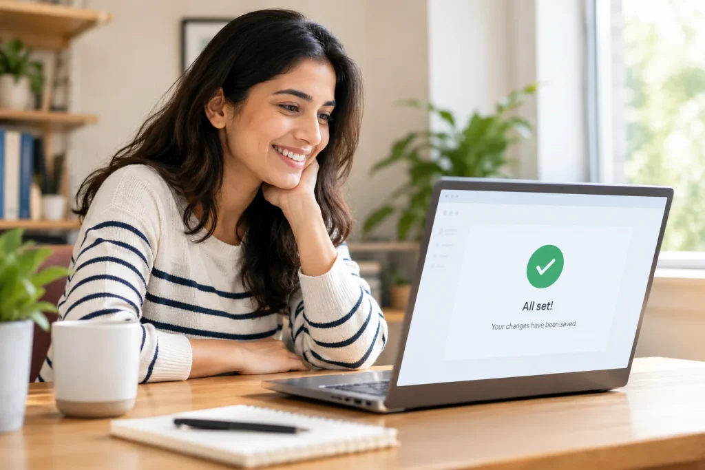 Seller relieved after resolving an account issue with help from a forum discussion
