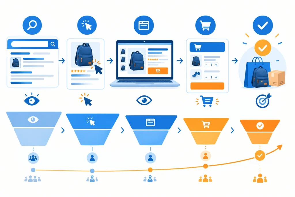 Amazon SEO conversion optimization funnel