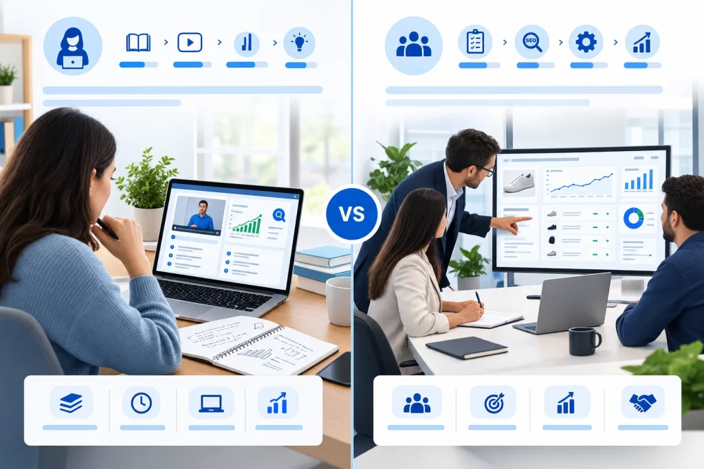 Amazon SEO course versus SEO agency (1)