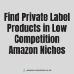Find Private Label Products in Low Competition Amazon Niches