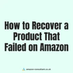 How to Recover a Product That Failed on Amazon
