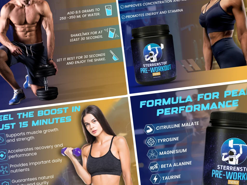 Listing Images - Pre Workout Booster Energy