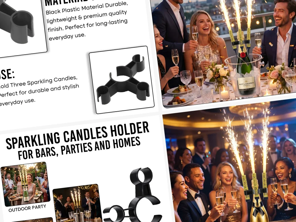 Listing Images - Bottle Sparkler Clips